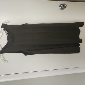 Suede Olive green mini skirt